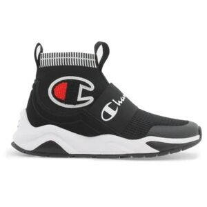 Champion Black and White High-Top Sneakers